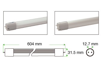 T8 燈管 V4 T02 - 2 feet(Euro Spec.)