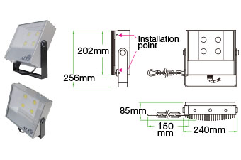 照明燈- F02T50 (工業加強型)