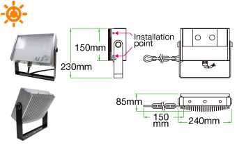 太陽能照明燈- F02T25 (工業加強型)